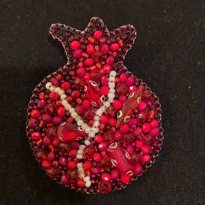 Handmade Brooch with rhinestones